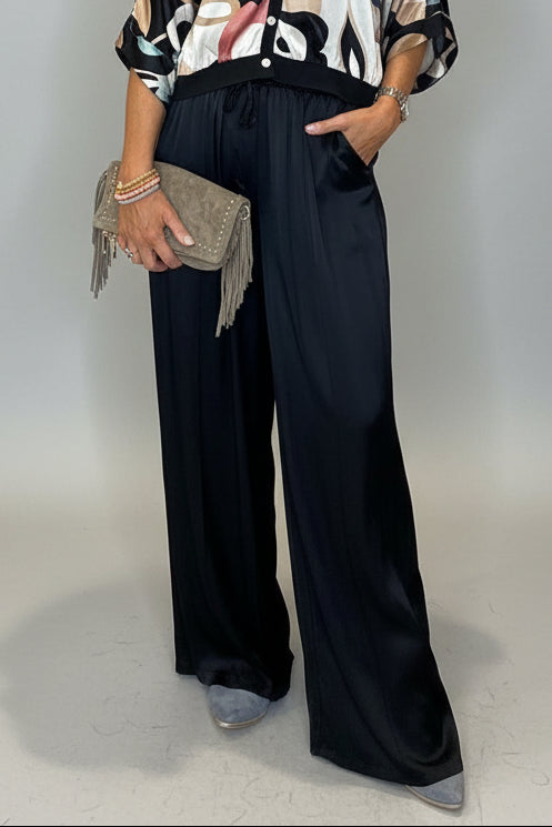 Satin Wide Leg Trousers-13