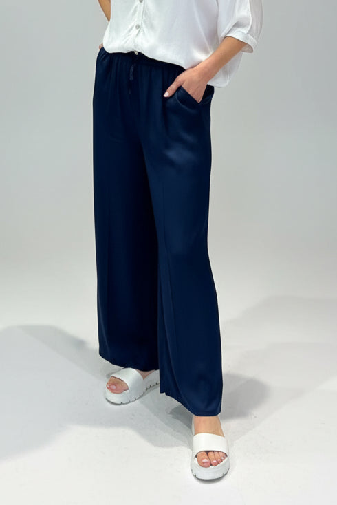 Satin Wide Leg Trousers-19