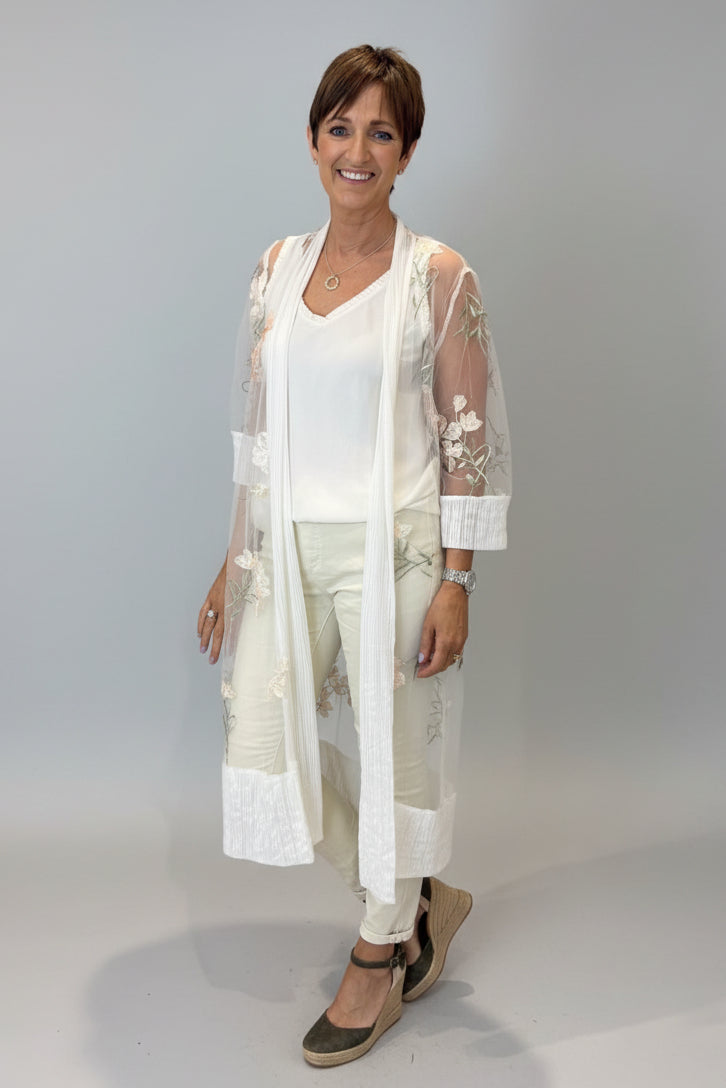 Shirley Embroidery Kimono