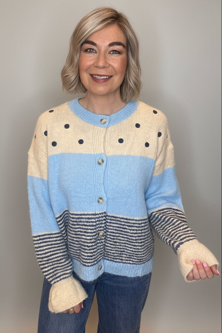 The Dot & Stripe Cardigan.-1