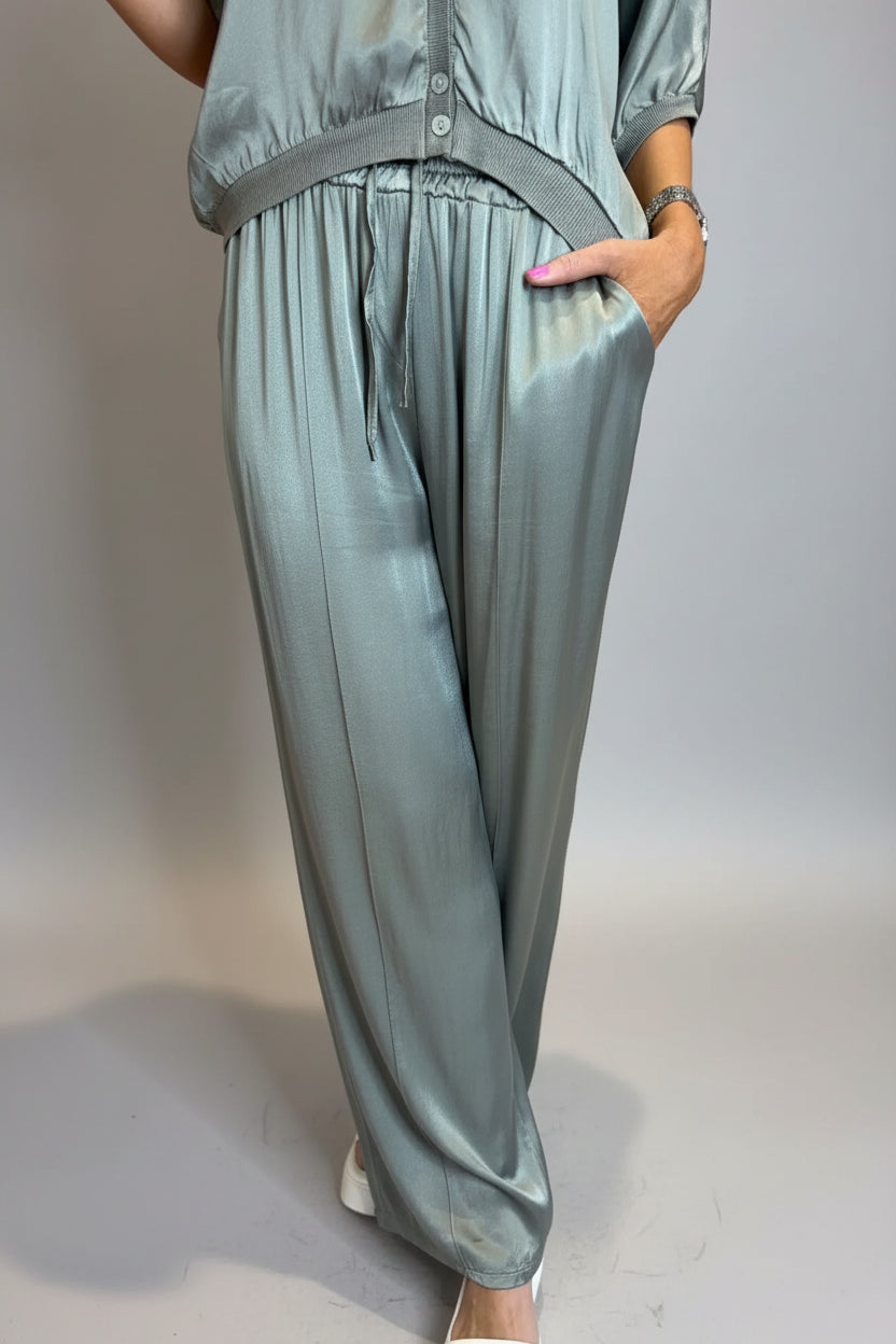 Satin Wide Leg Trousers-21