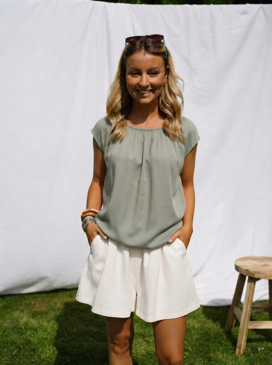 Tencel Elasticated Top-4