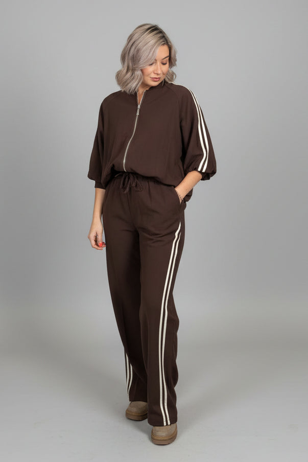 Stripe Track Trousers-4