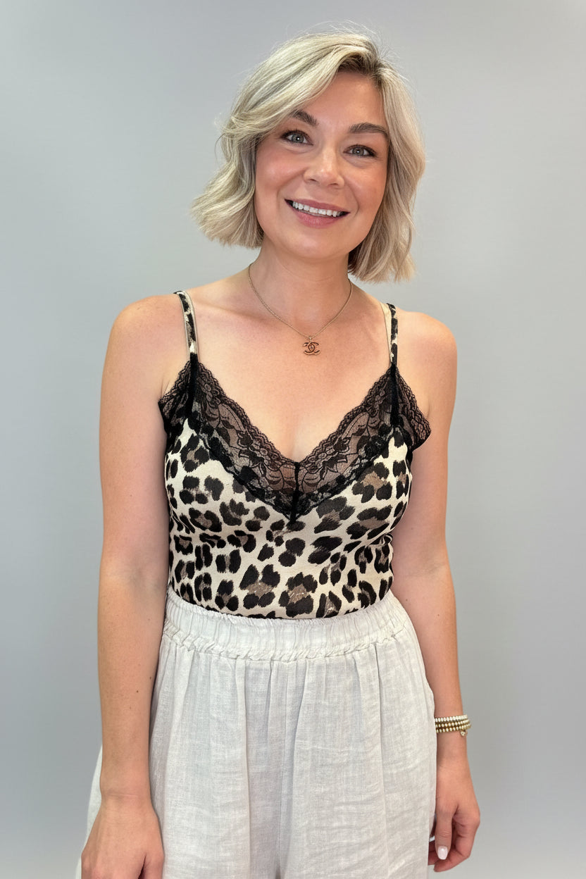 Leopard Lace Cami-2