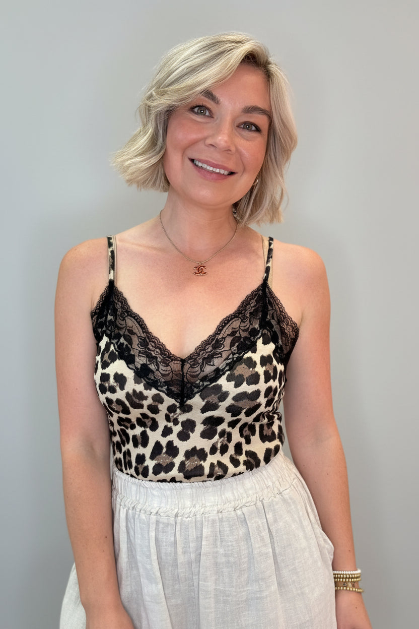 Leopard Lace Cami-3