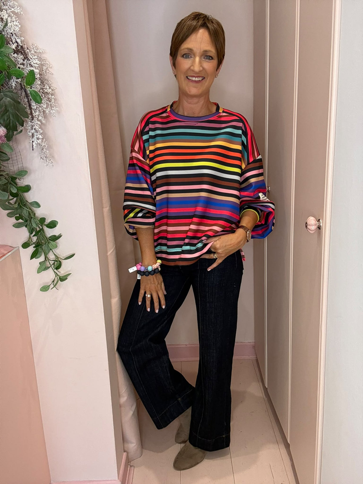 Molly Rainbow Stripe Top